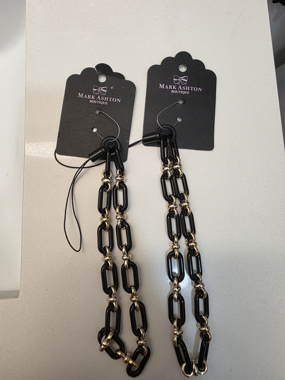 Black and Gold Link Necklace